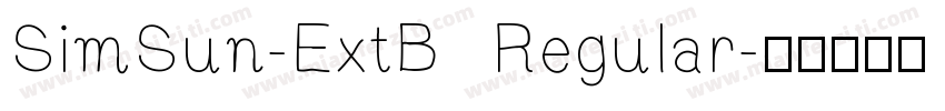 SimSun-ExtB Regular字体转换